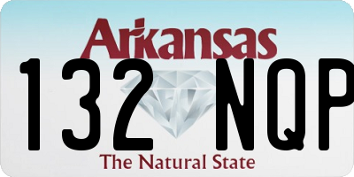 AR license plate 132NQP