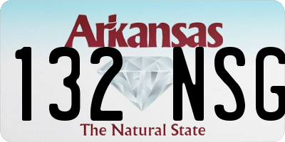 AR license plate 132NSG