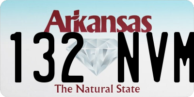 AR license plate 132NVM