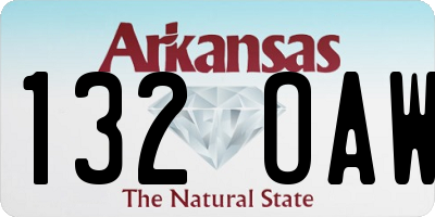 AR license plate 132OAW