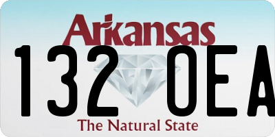 AR license plate 132OEA