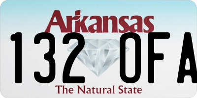 AR license plate 132OFA