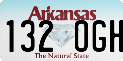 AR license plate 132OGH