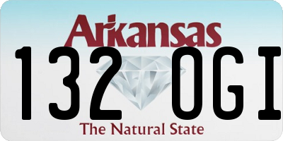 AR license plate 132OGI
