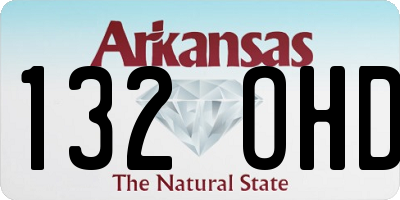 AR license plate 132OHD