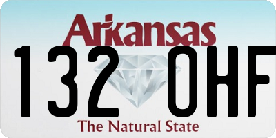 AR license plate 132OHF