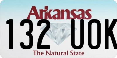 AR license plate 132UOK