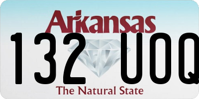 AR license plate 132UOQ