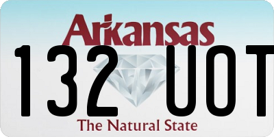 AR license plate 132UOT