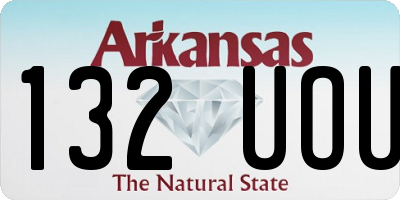 AR license plate 132UOU