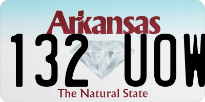 AR license plate 132UOW