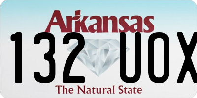 AR license plate 132UOX