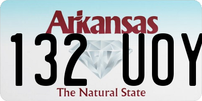 AR license plate 132UOY