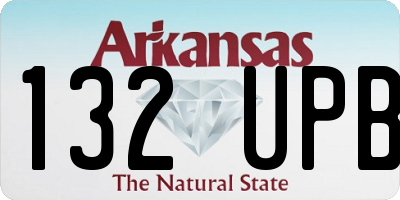 AR license plate 132UPB