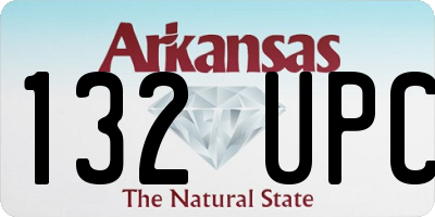 AR license plate 132UPC