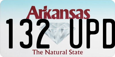 AR license plate 132UPD