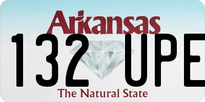 AR license plate 132UPE