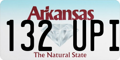 AR license plate 132UPI