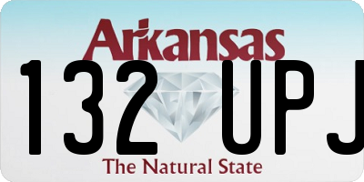AR license plate 132UPJ