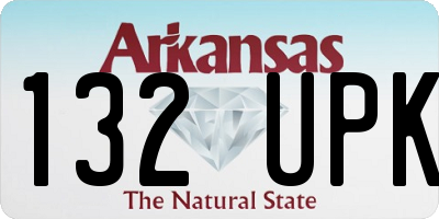 AR license plate 132UPK