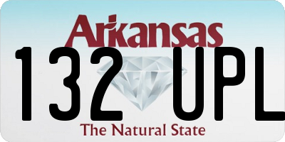 AR license plate 132UPL