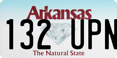 AR license plate 132UPN