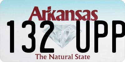 AR license plate 132UPP