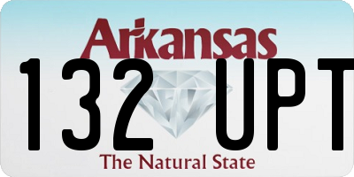 AR license plate 132UPT