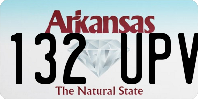 AR license plate 132UPV