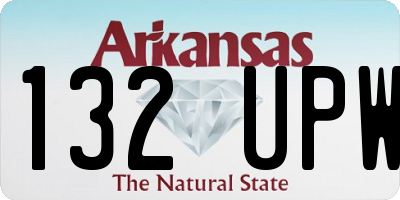 AR license plate 132UPW