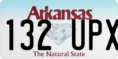 AR license plate 132UPX