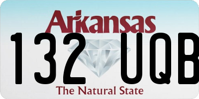AR license plate 132UQB