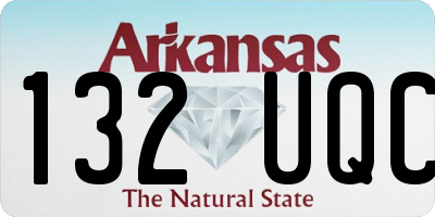 AR license plate 132UQC