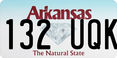 AR license plate 132UQK