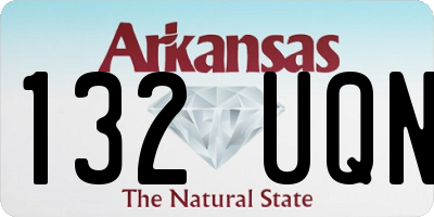 AR license plate 132UQN