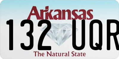 AR license plate 132UQR