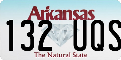 AR license plate 132UQS
