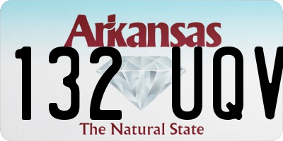 AR license plate 132UQV