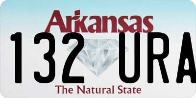 AR license plate 132URA