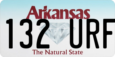 AR license plate 132URF