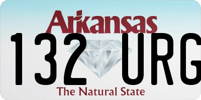 AR license plate 132URG