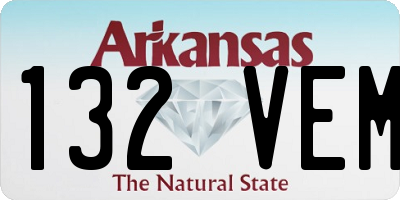 AR license plate 132VEM