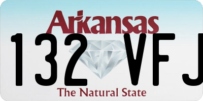 AR license plate 132VFJ