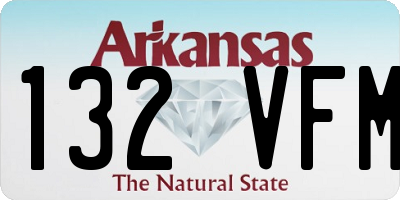 AR license plate 132VFM