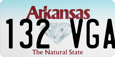 AR license plate 132VGA