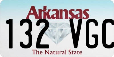 AR license plate 132VGC