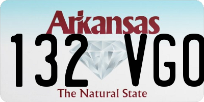 AR license plate 132VGO