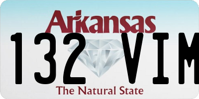 AR license plate 132VIM
