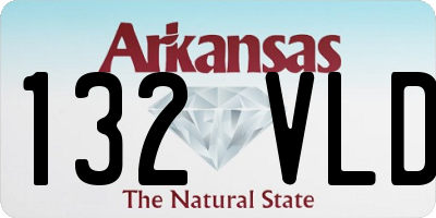 AR license plate 132VLD