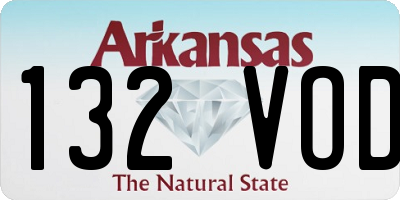 AR license plate 132VOD